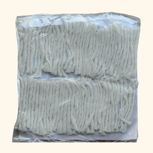 Jyotbatti Long White Cotton Wicks (Pack of 10)