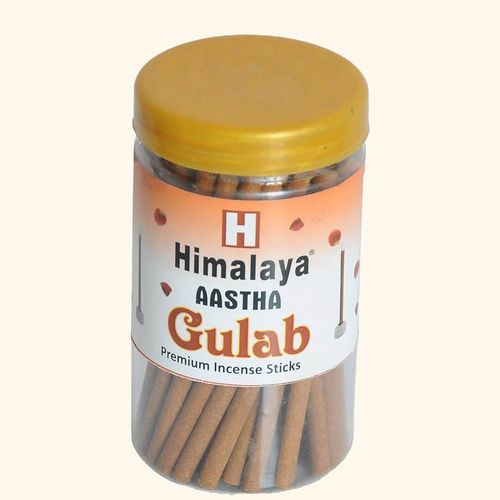 Gulab Deluxe Rose Incense Sticks Jar, 100 Gm (Pack of 3)