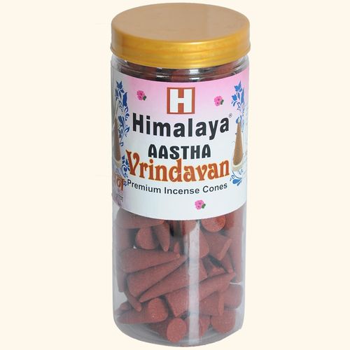 Himalaya Aastha Vrindavan Premium Incense Cones, 400 g Jar