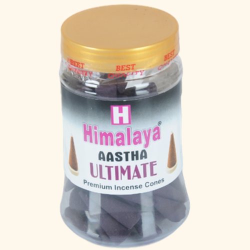 Himalaya Aastha Incense Cones Jar 125 Gm (Pack of 3)