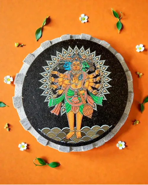 Aastha Magnet Pancha Mukhi Hanuman Circle