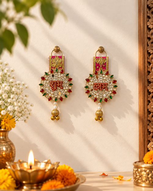 Ratna Pushpa Shubh Labh Hanging Floral Arrangement