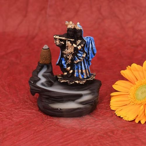 JAIPUR ACE Radha Krishna Smoke Fountain Statue with 10 Smoke Cone